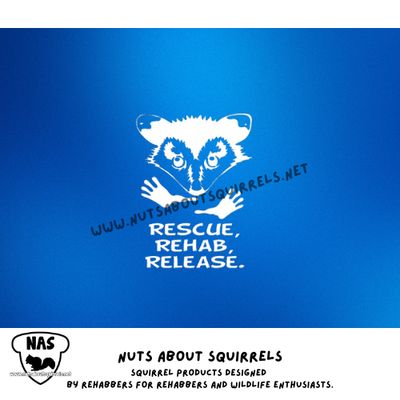Opossum Rescue Rehab Release Vinyl Decal – Waterproof Wildlife Rehab Sticker for Cars, Laptops, and Carriers