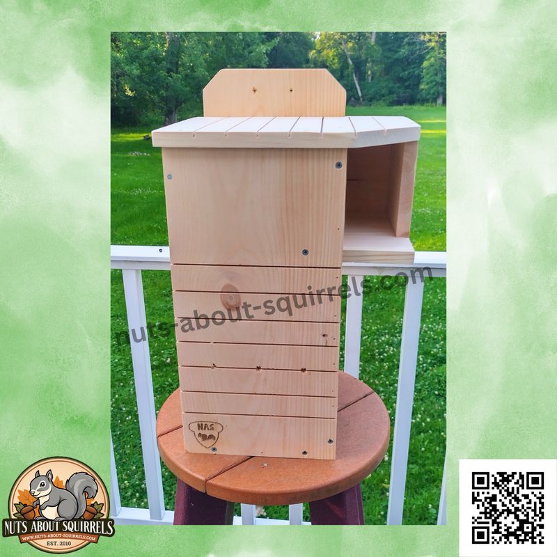 Large Squirrel Nest Box – Handmade Predator-Safe Shelter for Gray Squirrels – Rehabber Approved