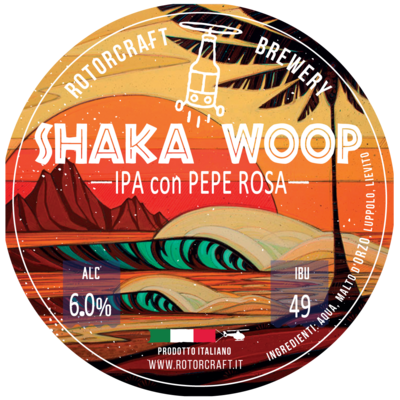 Shaka Woop - IPA con pepe rosa, Fusto 30L