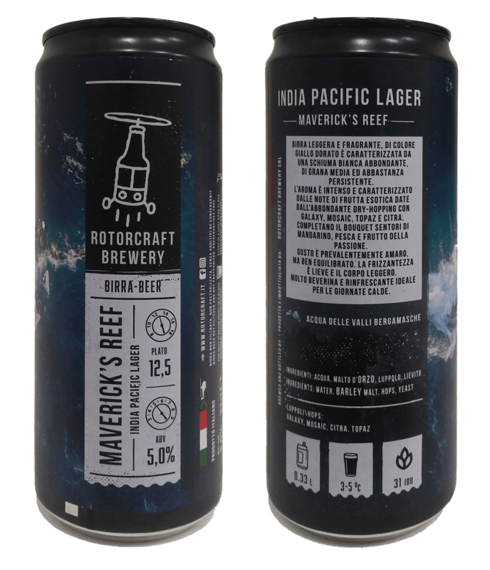 Mavericks Reef - India Pacific Lager, 12/24 Lattine Sleek 0.33L