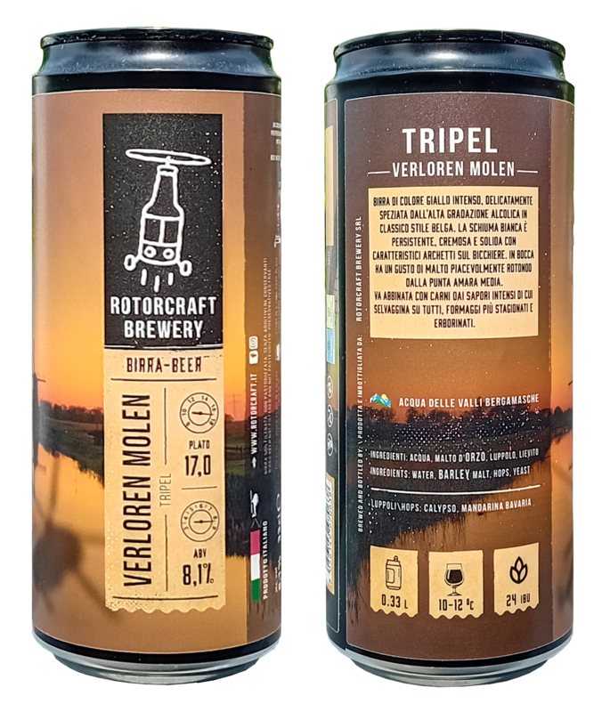 Verloren Molen - Tripel, 12/24 Lattine Sleek 0.33L
