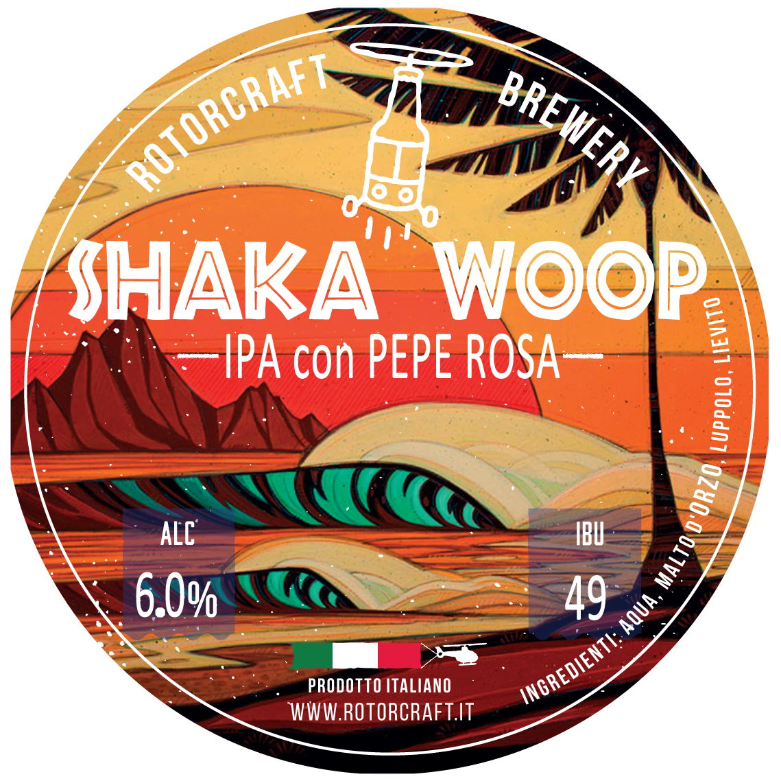 Shaka Woop - IPA con pepe rosa, Fusto 30L Shaka Woop - IPA con pepe rosa, Fusto 30L