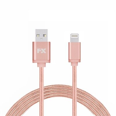FX Braided iPhone USB Data Cable - 1m