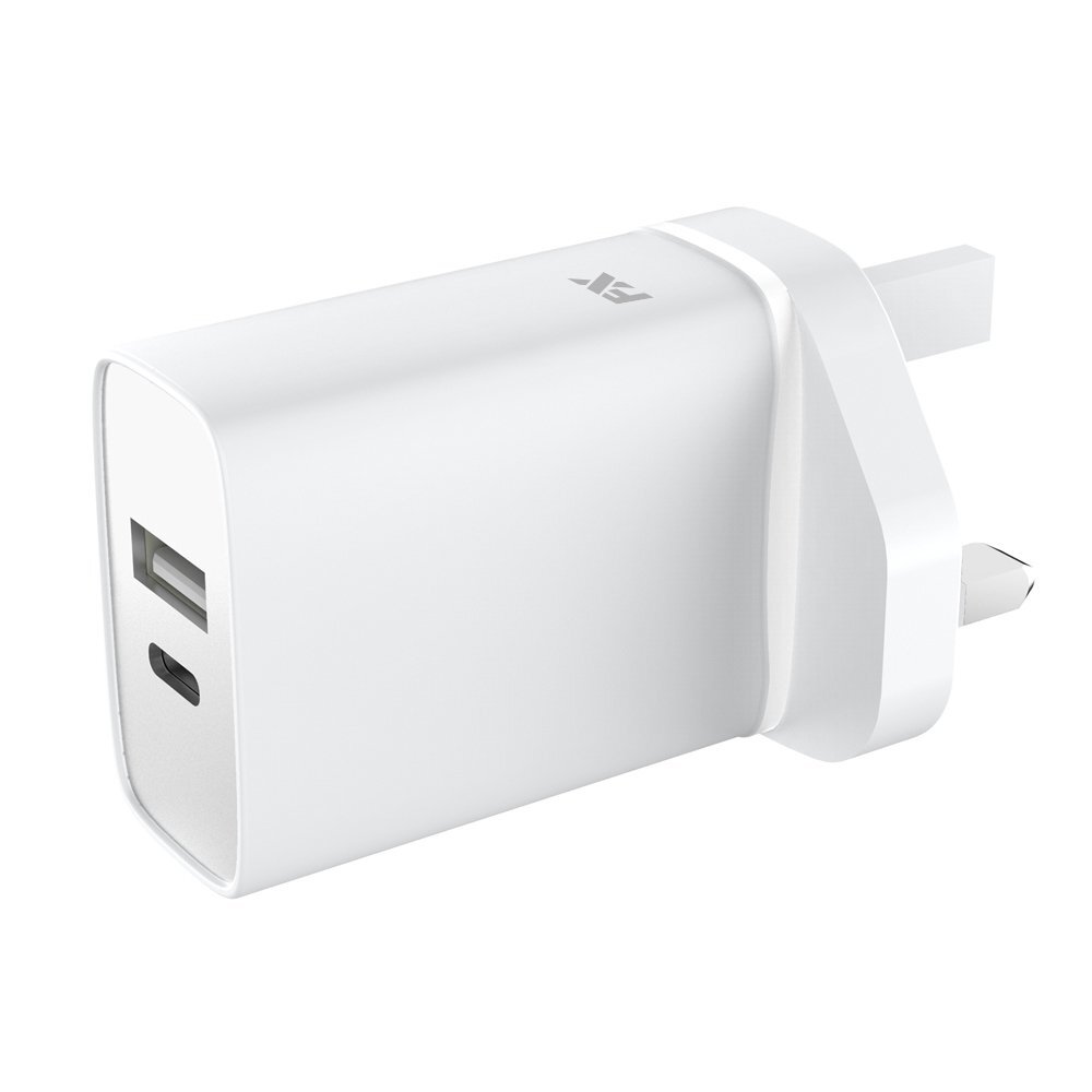 FX Dual USB Mains Charger - USB-A & USB-C  PD20W
