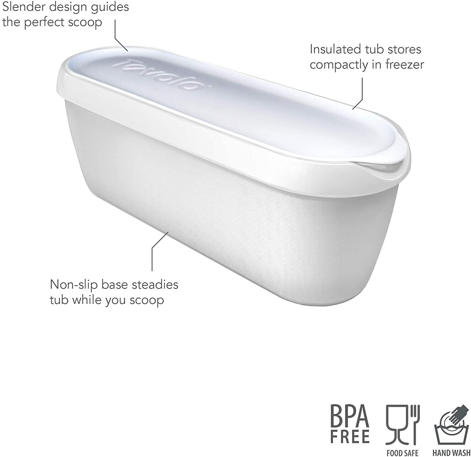 Ice Cream Tub 2.5 Qt