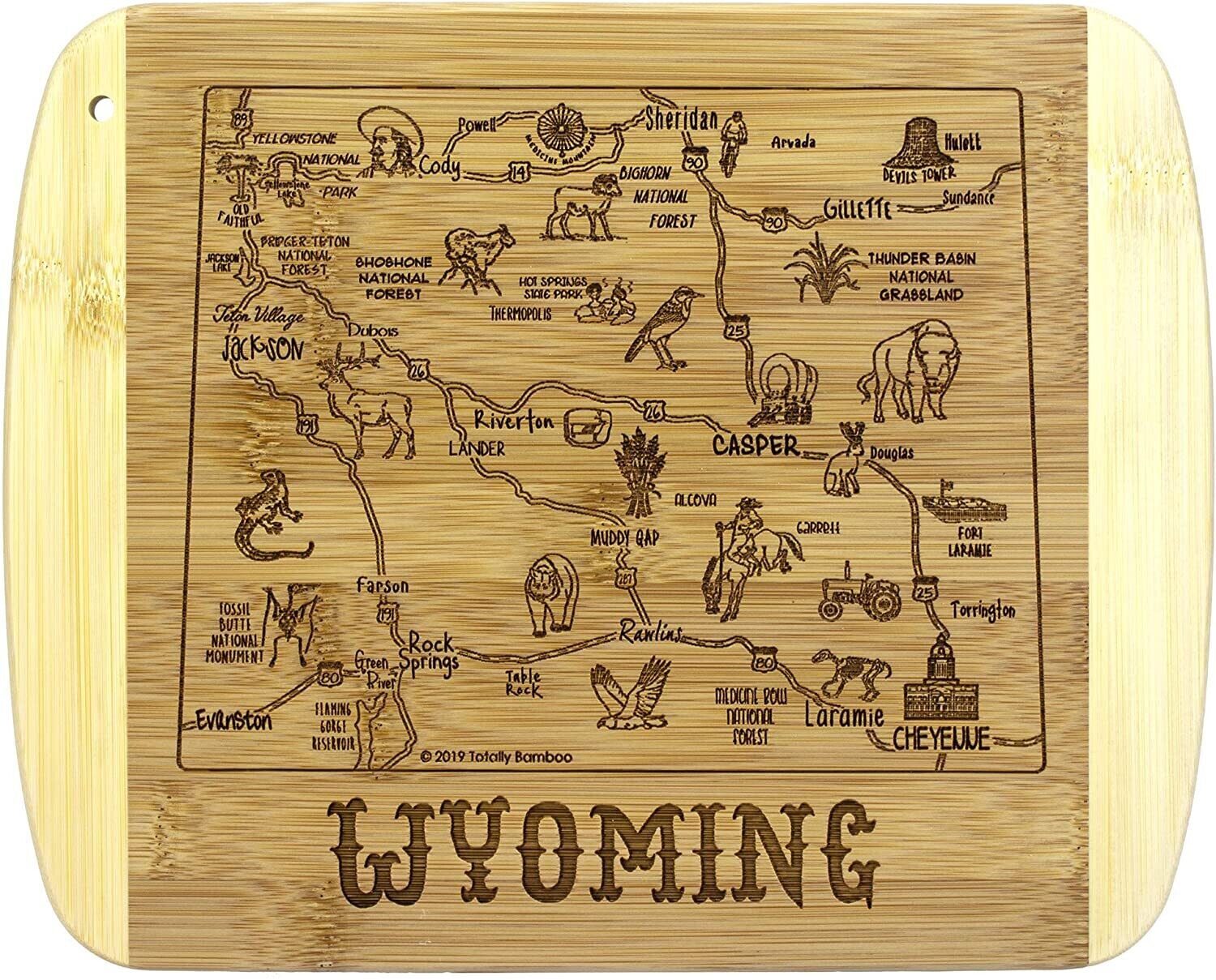 Cutting Board Wyoming Slice Life