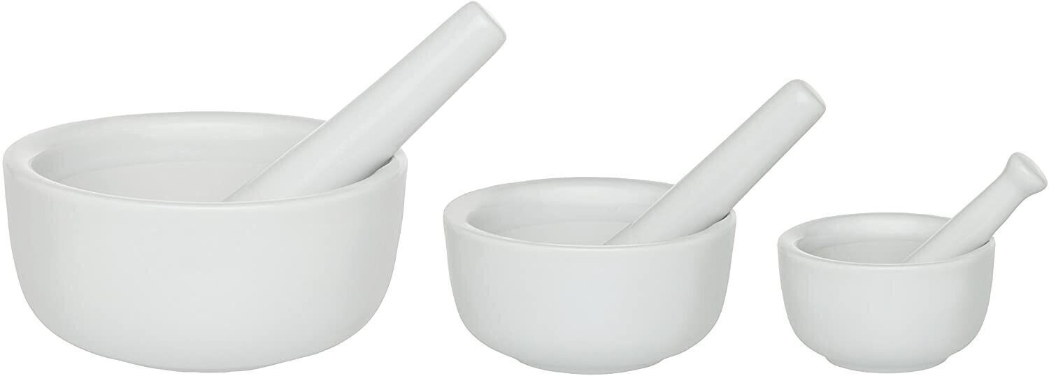 Mortar &amp; Pestle 4.5, 3.5, 2.5 in