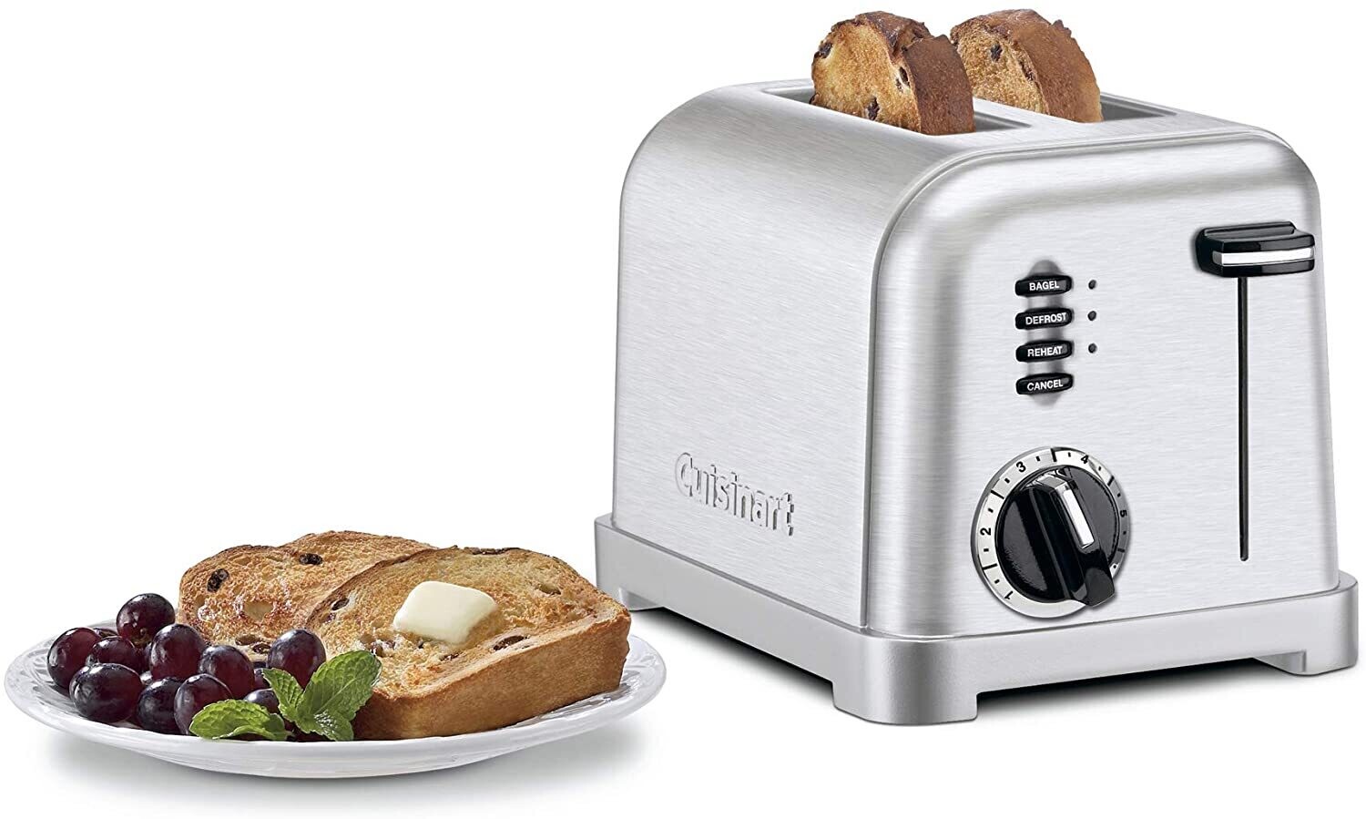2-Slice Classic Metal Toaster