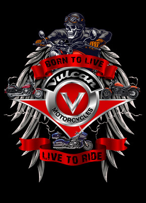 Born to Live, Live to Ride Vulcan Motorcycles Apparel Design