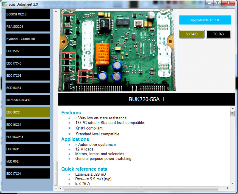 Software EcusDatasheet 2.0