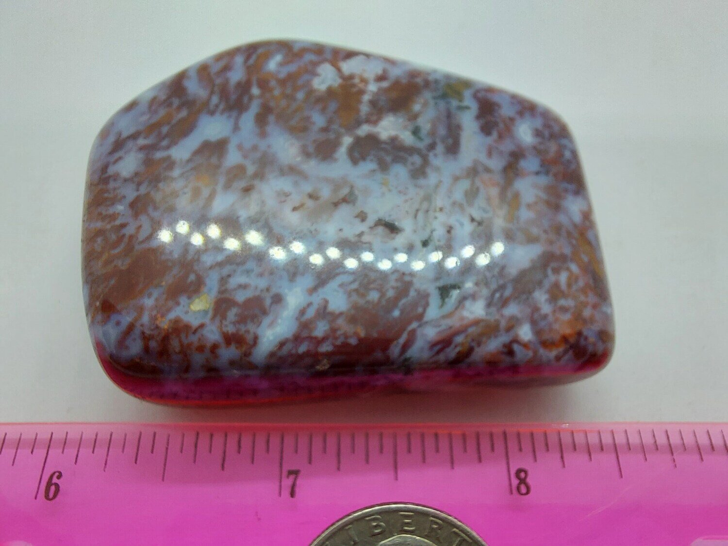 Red Lightning Agate