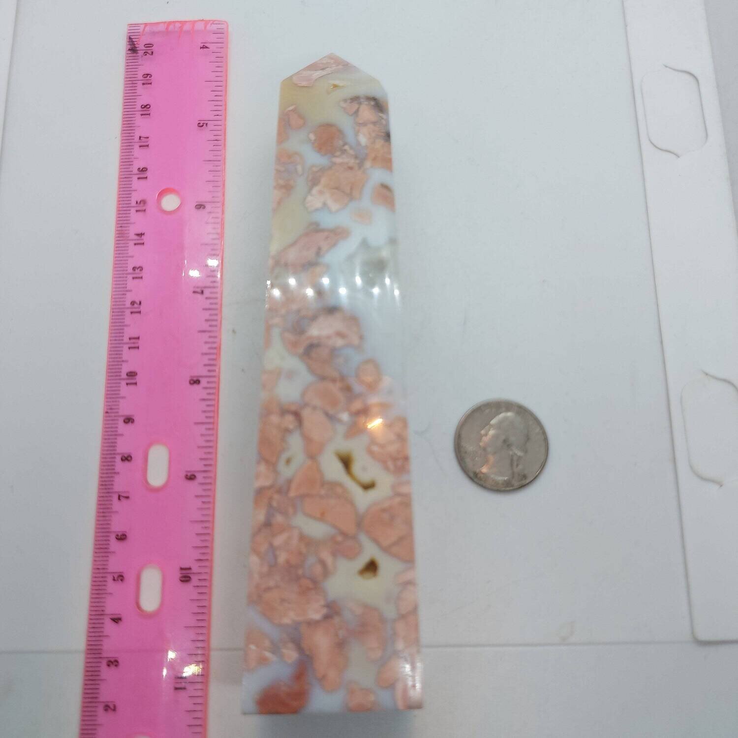 Cotton Candy Agate Tower