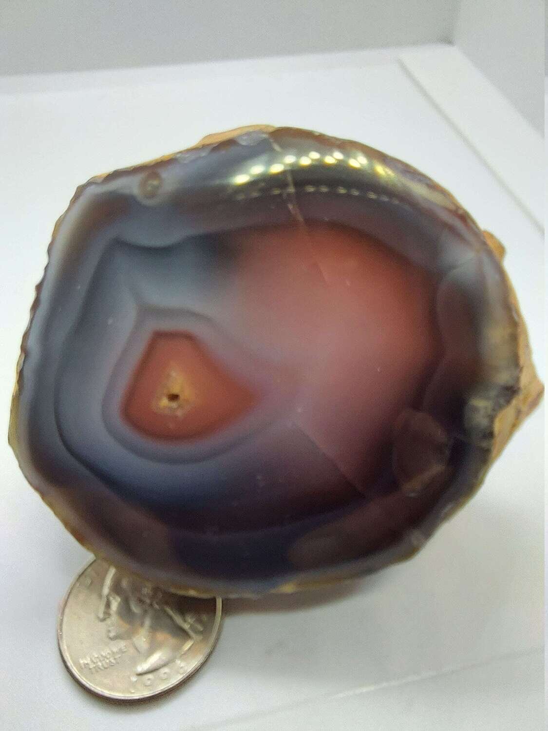 Red Agate Crystal Nodule/Red Agate from Zimbabwe/Polished Red Agate