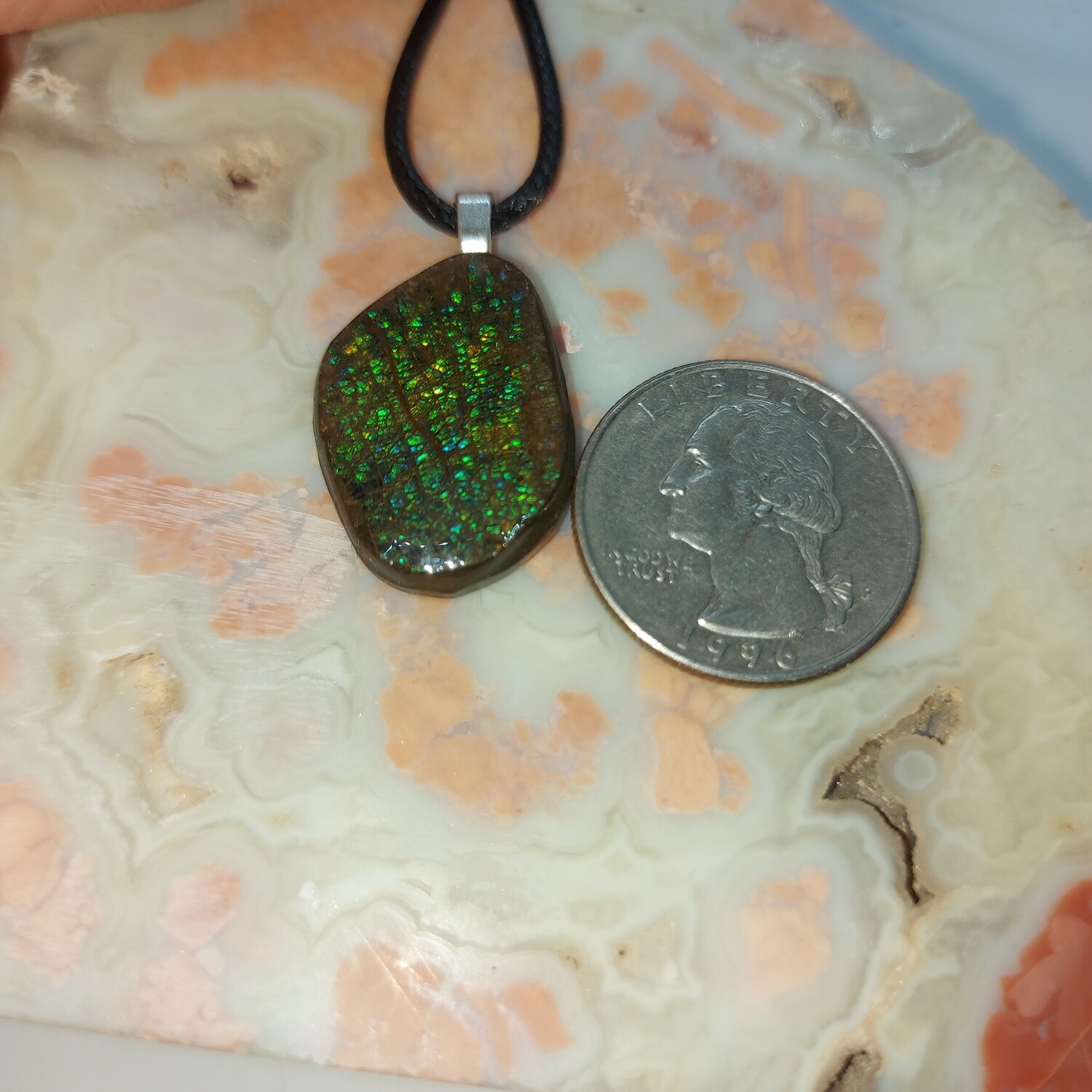 Ammolite Pendant