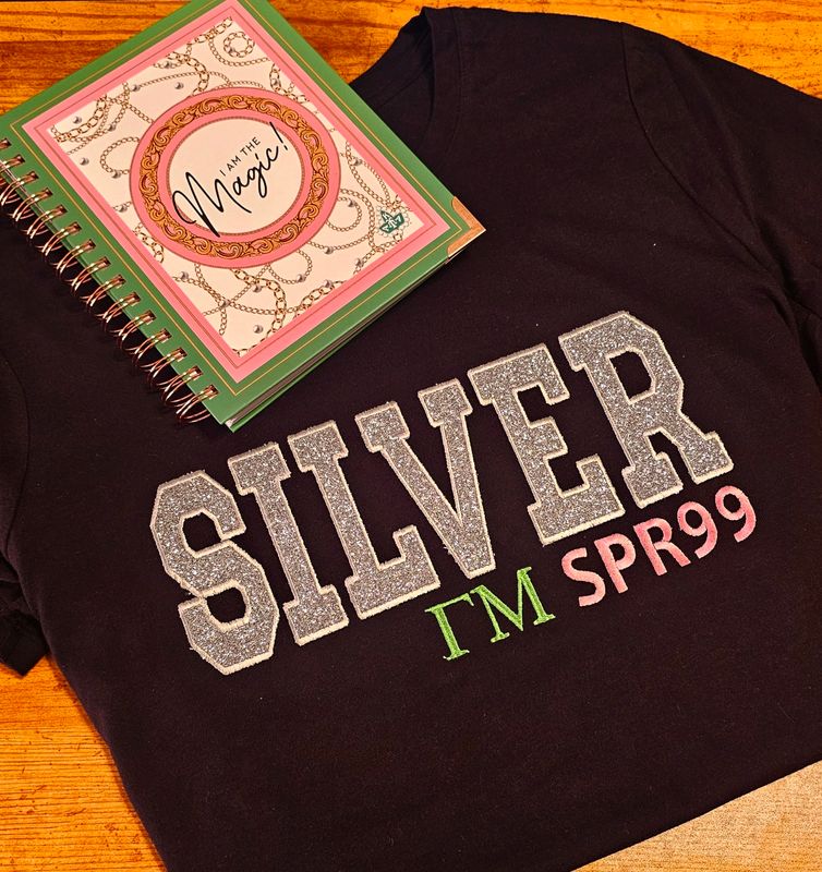 SILVER Embroidered tshirt