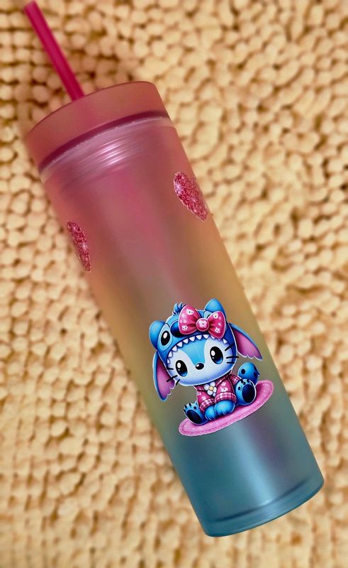 Stitch inspired acrylic tumbler