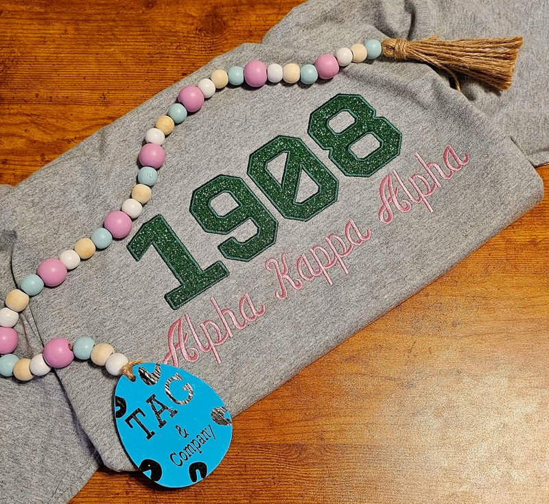 Sorority Inspired Embroidered with Date
