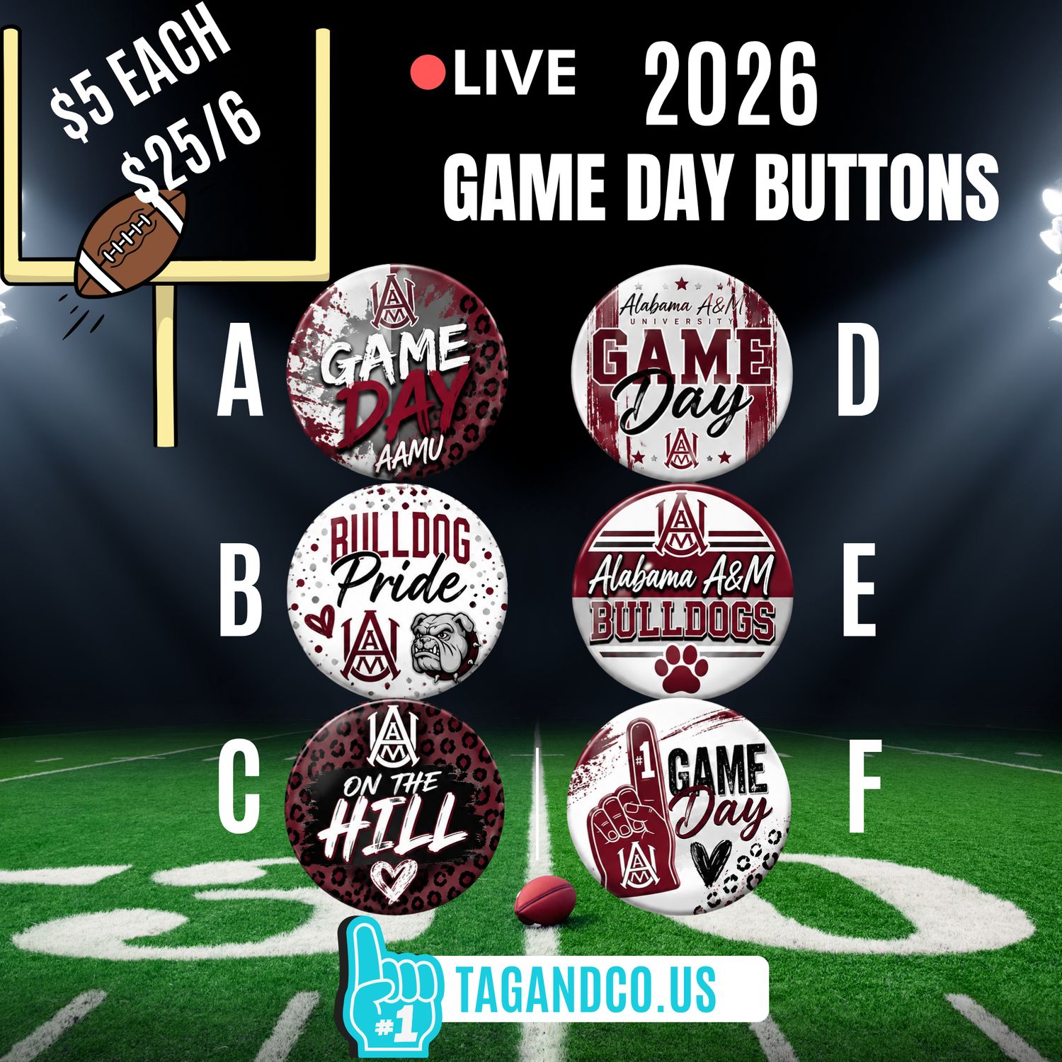 Game Day Pins