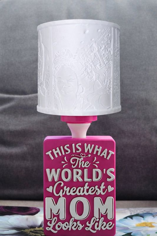Customized 3d Printed Photo Lamp