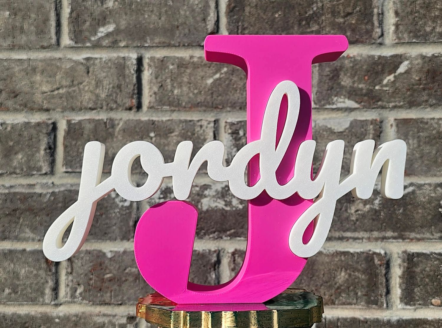 Personalized 3d printed Name Display