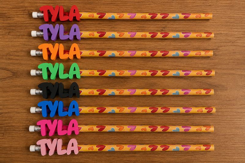 Personalized Name Pencil Topper | Custom 3D Printed Pencil Accessory | Back to School Gift | Student Teacher Classroom Favor