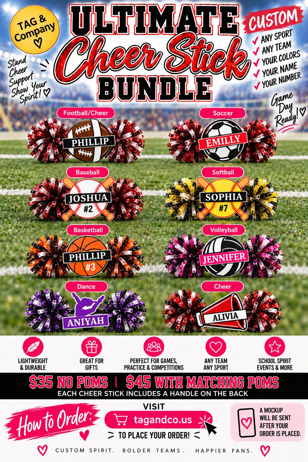 Game Day Cheer Stick