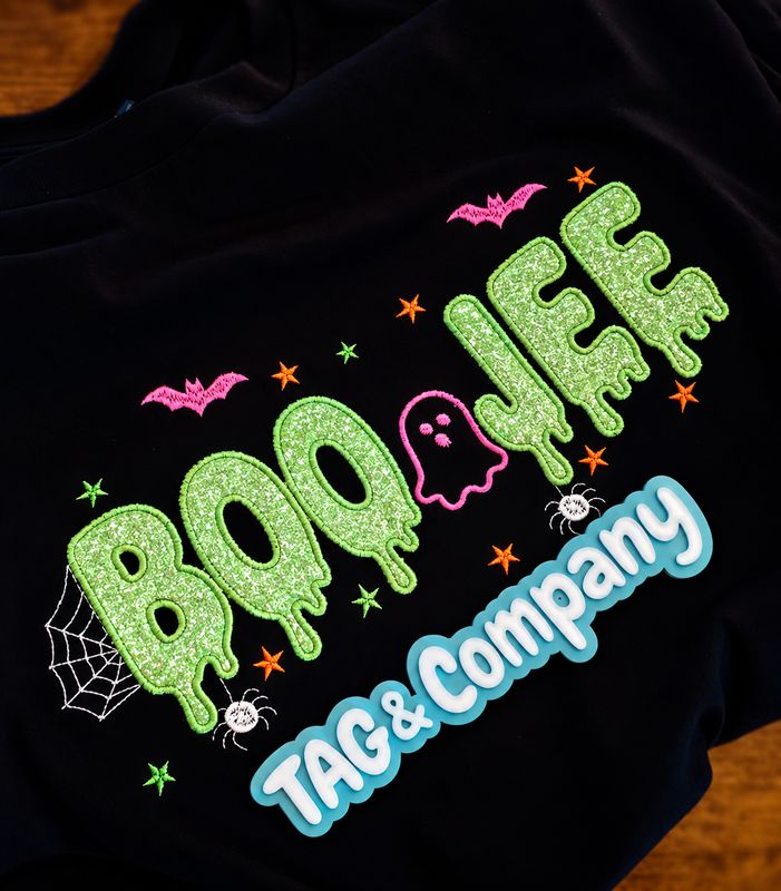 Halloween BooJee embroidered shirt