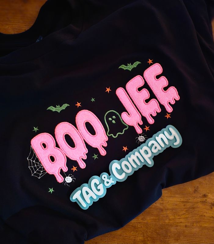 Halloween BooJee embroidered shirt