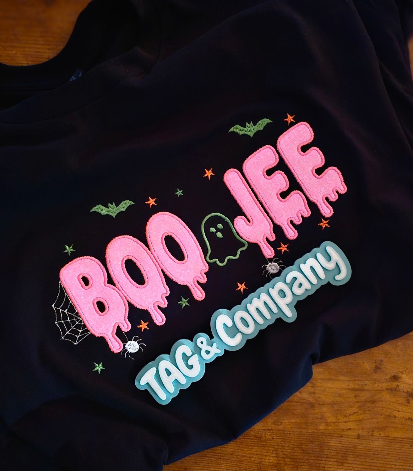 Halloween BooJee embroidered shirt