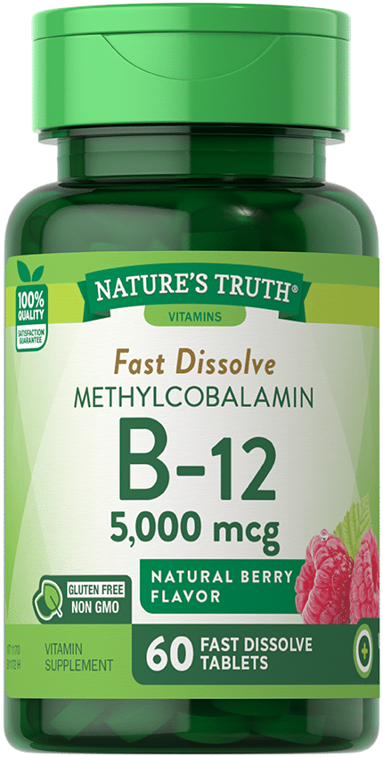 Nature's Truth Methylcobalamin Vitamin B-12 5,000 MCG (Fast Dissolve)