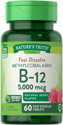 Nature's Truth Methylcobalamin Vitamin B-12 5,000 MCG (Fast Dissolve)