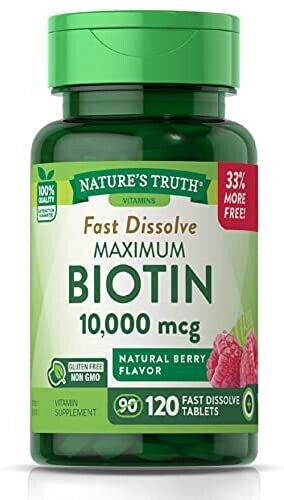 Nature's Truth Maximum Biotin 10,000 MCG (Fast Dissolve)