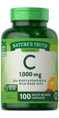 Nature's Truth Vitamin C 1,000 MG Plus Bioflavonoids & Wild Rose Hips