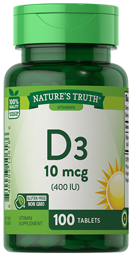 Nature's Truth Vitamin D3 10 MCG (400 IU)