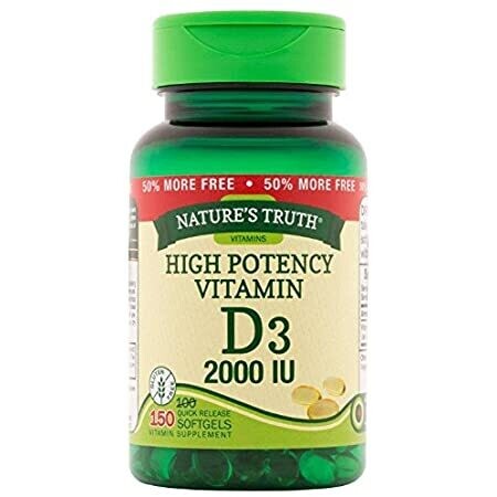 Nature's Truth High Potency Vitamin D3 50 MCG (2,000 IU)