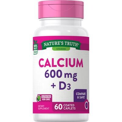 Nature's Truth Calcium 600 MG Plus Vitamin D3