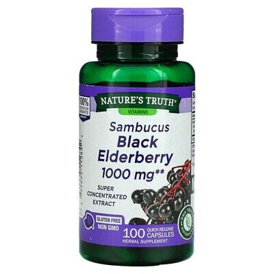 Nature's Truth, Sambucus Black Elderberry, 1,000 mg