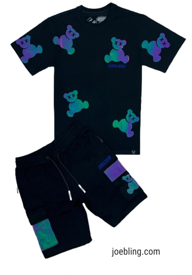 URBAN SHORT SET - PEARLESCENT TEDDIE
