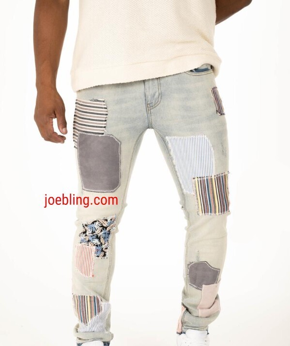 URBAN DENIM - FEATHER PATCHY
