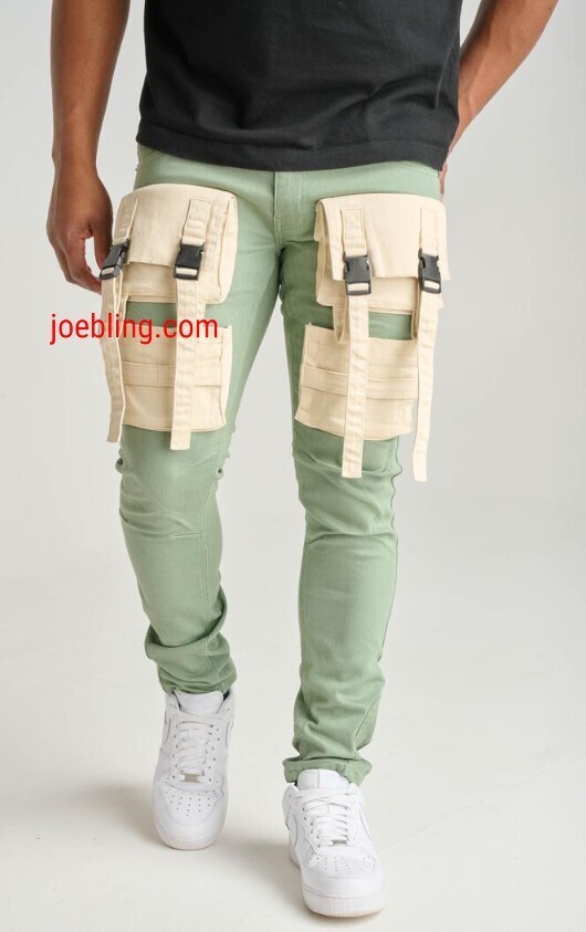 URBAN DENIM - CARGO PATCH GREEN