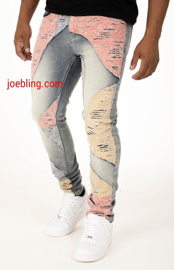 URBAN DENIM - PATCH STRETCH RIPPED SPAN