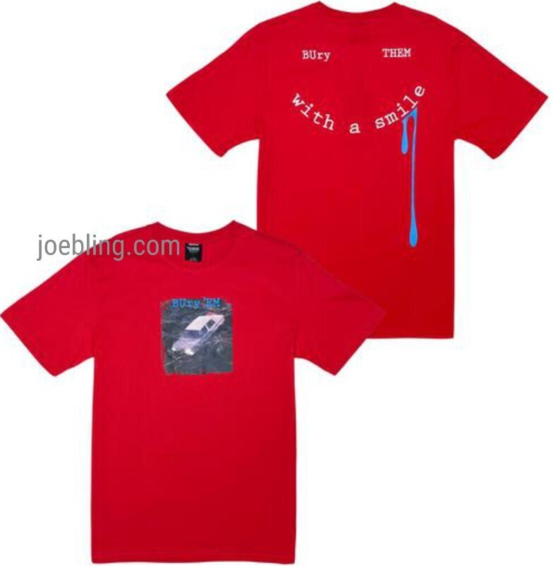 URBAN TEE - RED BURY THEM WITH A SMILE
