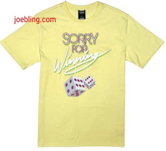 URBAN TEE - YELLOW SORRY FOR WINNING