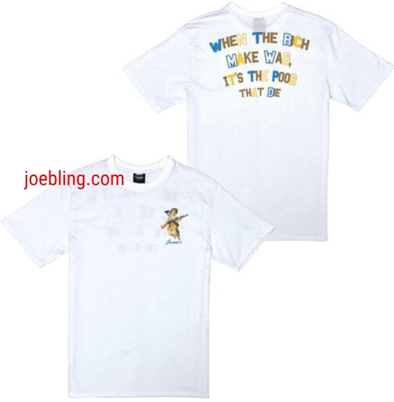 URBAN TEE - WHITE WHEN THE RICH MAKE WAR