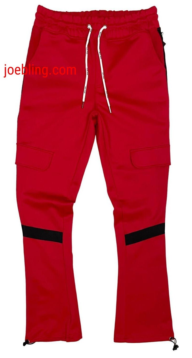 URBAN JOGGER - RED BLACK SIMPLE STRIPE