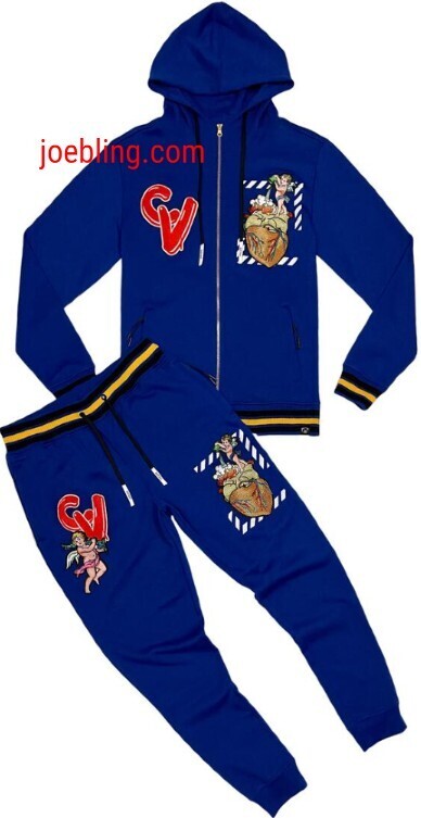 URBAN HOODIE SET - CV HEART BLUE
