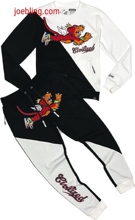 URBAN JOGGER SET - FLYING TIGER BLACK &amp; WHITE