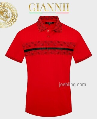 URBAN TEE - GIANNI POLO RED LINK STRIPPED