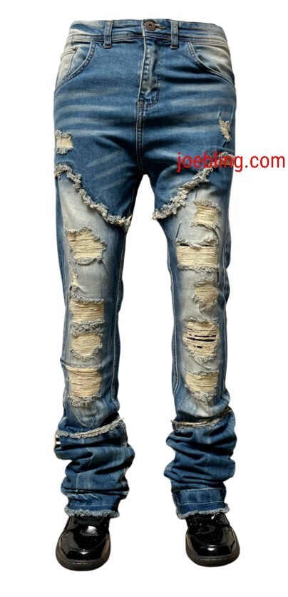 URBAN DENIM - FLARE STACKED JEANS