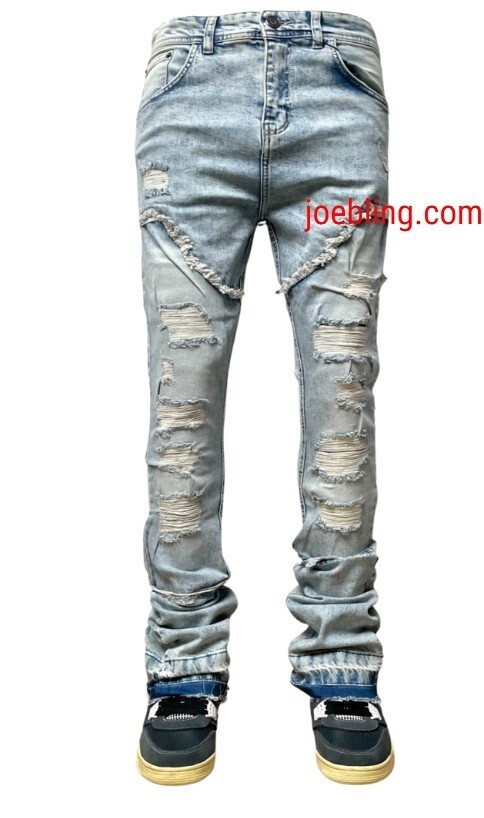 URBAN DENIM - FLARE STACKED JEANS